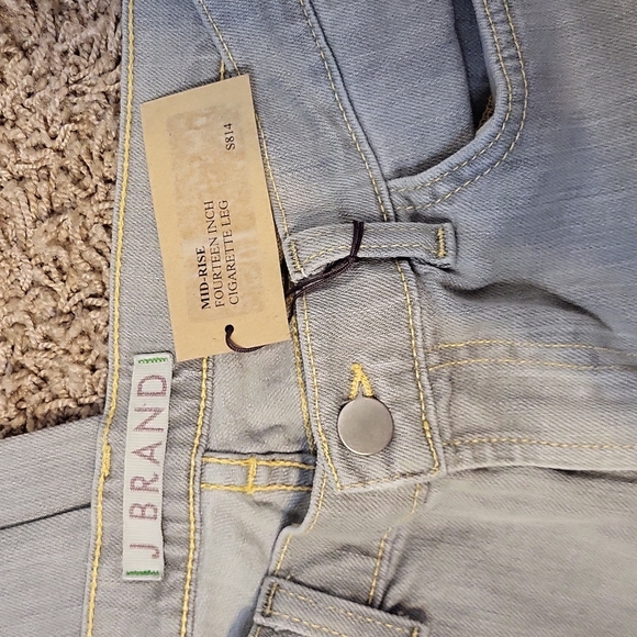 NWT J Brand Gray Toned Jeans Mid Rise Cigarette Leg 5 Pocket Skinny Leg Size 30 - Picture 2 of 5
